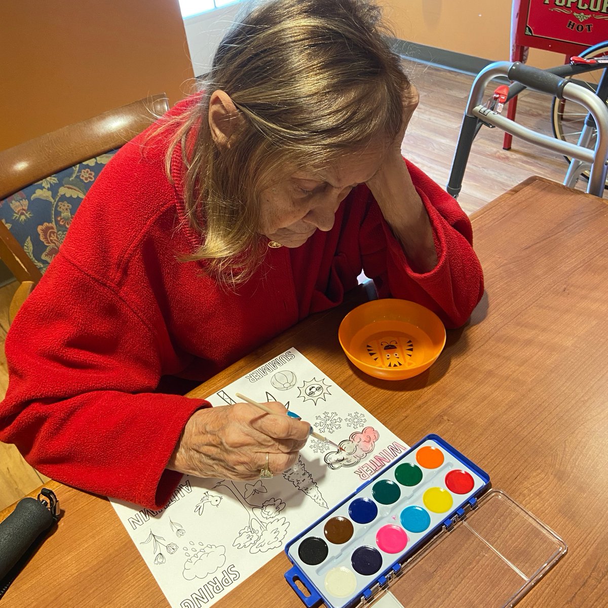 busymindsbox's tweet photo. Watercolor painting can feel so therapeutic!
#activitiesforseniors #smallbusiness #dementaactivity #cognitivedecline #brainhealth #dementia https://t.co/whVGYxwLL7