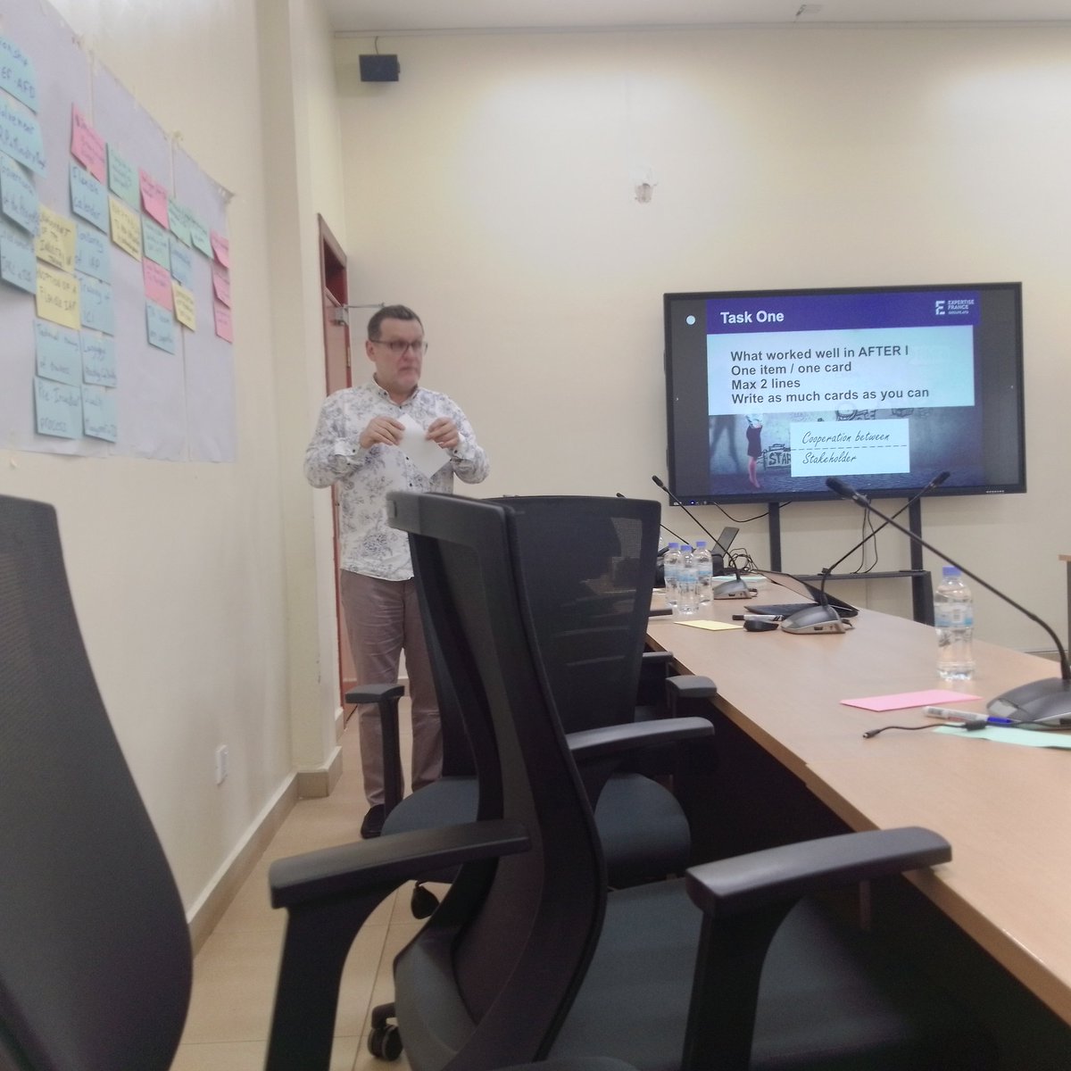 AFTERPROJECT3's tweet photo. A workshop on lessons learned from AFTER 1 is going on at RTTI.
The workshop is attended by the technical committee with the purpose of identifying best practices of doing activities that can be applied in AFTER 2 project. @AFD_en, @RwandaPolytec, @ArthurGermond, @RTB_Rwanda https://t.co/FqauJudXVE