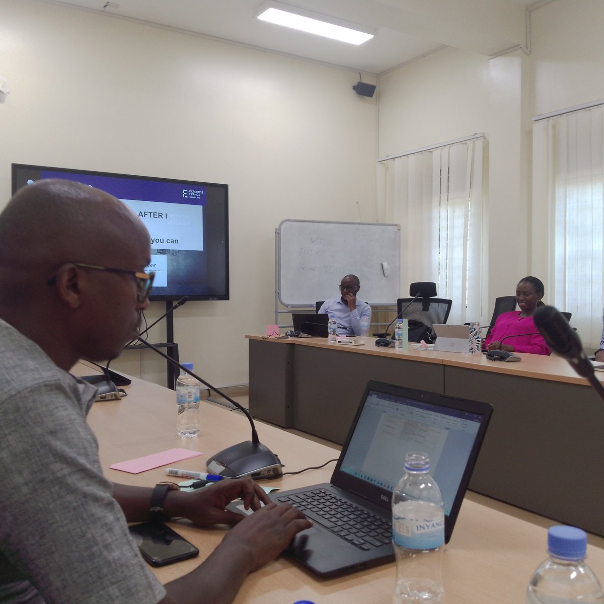 A workshop on lessons learned from AFTER 1 is going on at RTTI.
The workshop is attended by the technical committee with the purpose of identifying best practices of doing activities that can be applied in AFTER 2 project. <a href="/AFD_en/">AFD_en 🇫🇷 🇪🇺</a>, <a href="/RwandaPolytec/">Rwanda Polytechnic</a>, <a href="/ArthurGermond/">Arthur Germond</a>, <a href="/RTB_Rwanda/">Rwanda TVET Board</a>