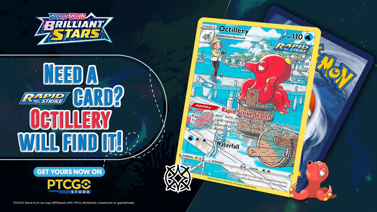 ptcgostore's tweet photo. 🤖Trainers!🤖
Welcome one more time to Card of the Week! Today we have the best Pokémon to find all the RS cards you need: Octillery!
Find yours here! ▶️ https://t.co/e13kOvZrrx ◀️
#PtcgoStore #pokemon #octillery #pokemonscarlet #pokemonviolet #pokemonscarletandviolet https://t.co/wq31NMgfNp