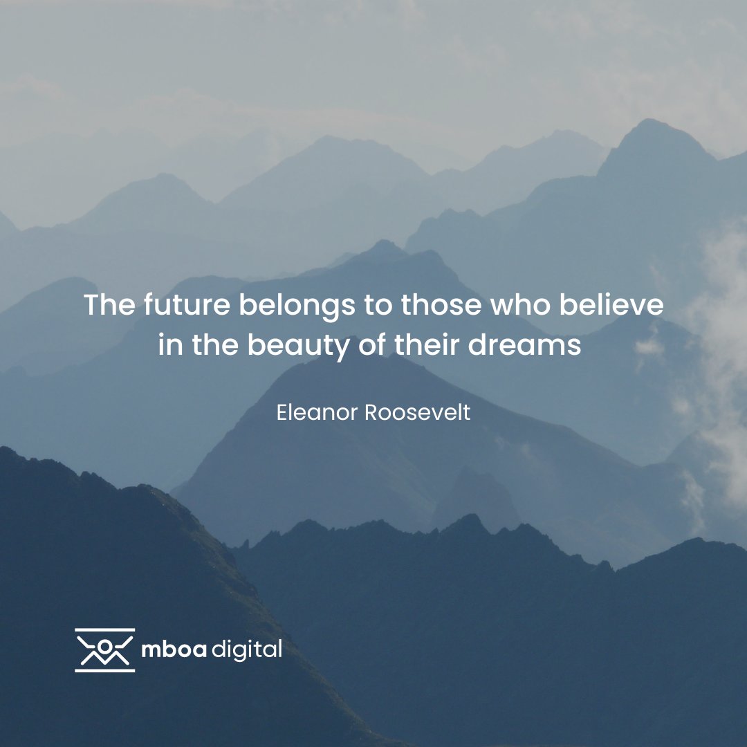 "The future belongs to those who believe in the beauty of their dreams."
- Eleanor Roosevelt
Wishing you a week filled with hope and inspiration!