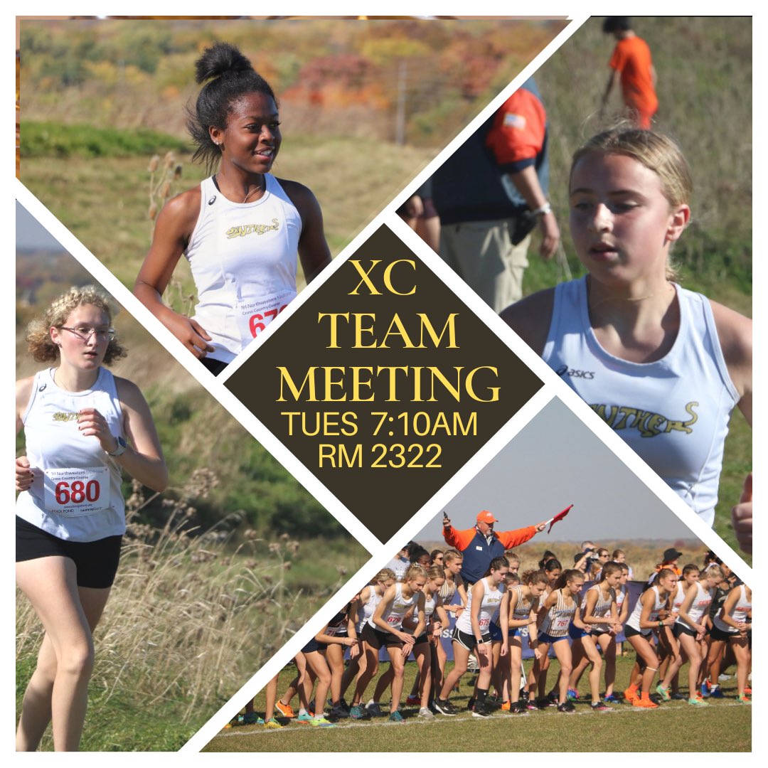 Team meeting tomorrow morning (7:10am) for any girls interested in running XC next fall.