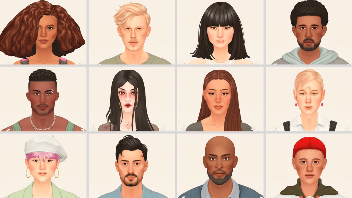 alienbabygamer's tweet photo. some of my favorite townie makeovers i've done ✨

#ShowUsYourSims #TheSims4 https://t.co/o2d0pYyCMO