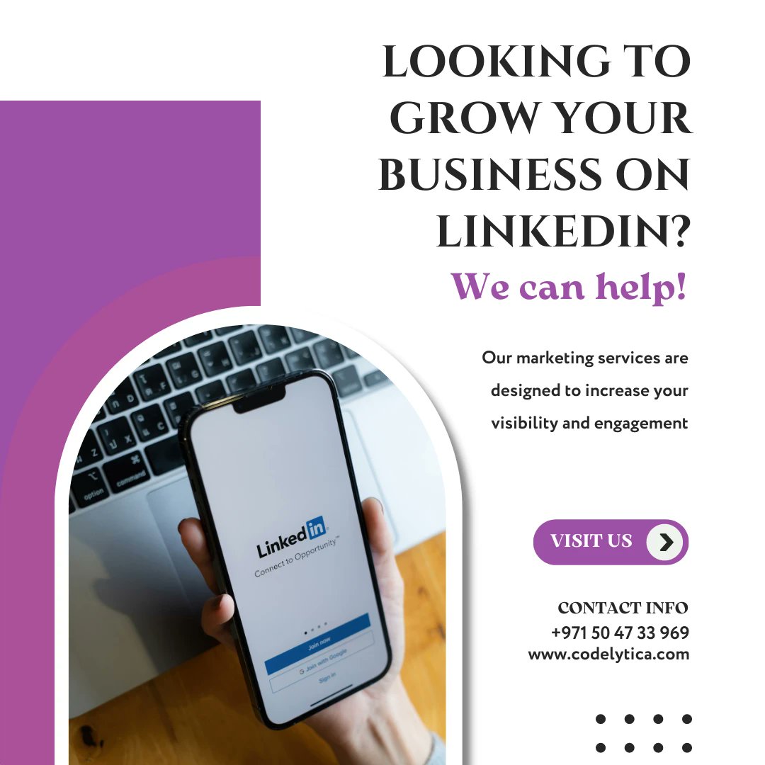 codelytica's tweet image. With our expert guidance, you can create a free LinkedIn Page and start generating leads, driving engagement, and building brand awareness.
Get in touch with us today
#LinkedInmarketingteam #codelytica #codelyticaai #artificialintelligence #uae