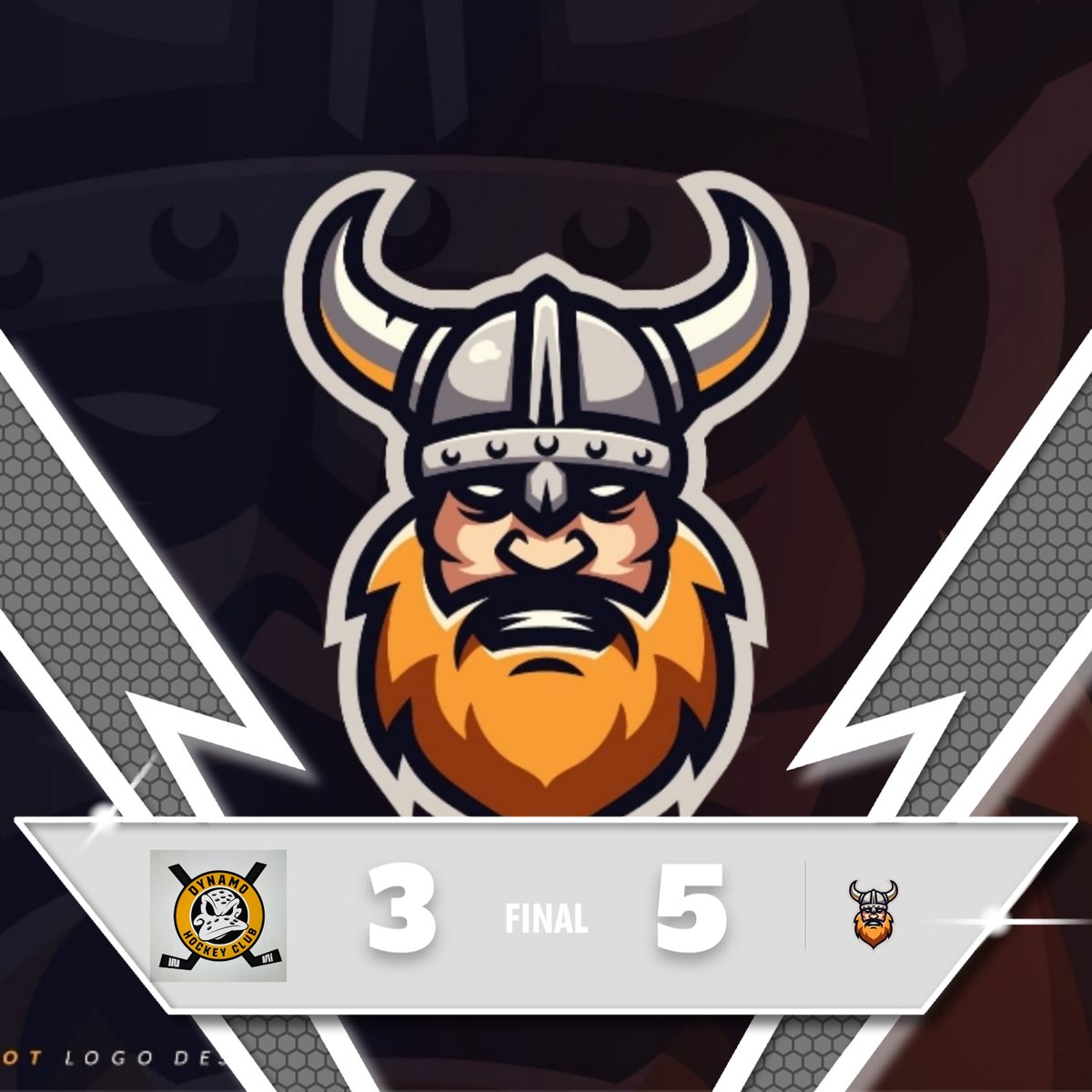 vikings_Vicious's tweet photo. The semi-finals started with a win, against @HCDynamoITHL  we got our own game to work well and were able to grind our own game and thus the game was in good shape all the time and we got an important opening win of the series with a reading of 5-3 Mvp was Komarov 4 Points https://t.co/xqTY48vdMR