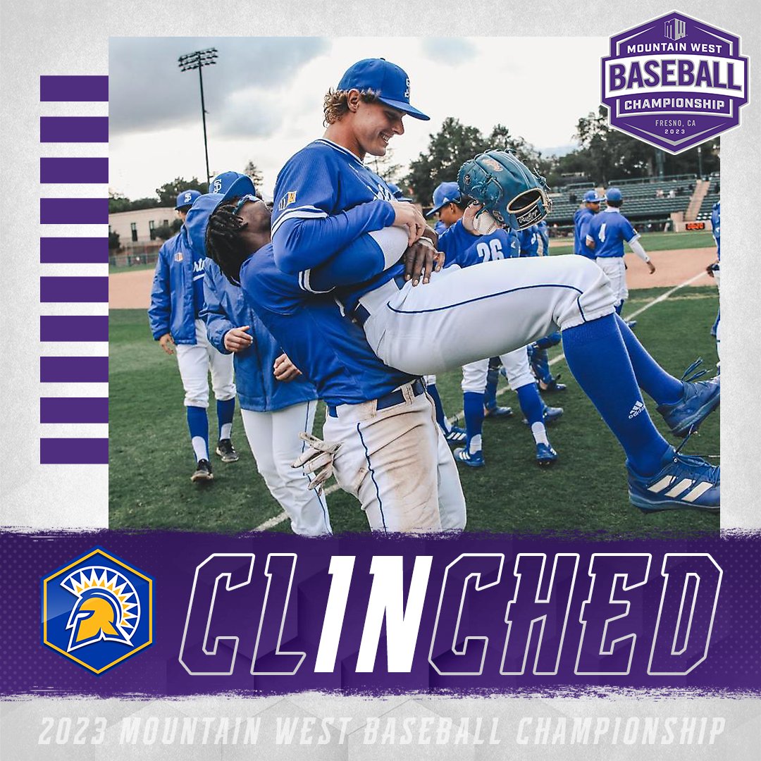 Mountain West (@mountainwest) on Twitter photo .<a href="/SanJoseStateBSB/">San José State Baseball</a>, 𝗬𝗢𝗨'𝗥𝗘 𝗜𝗡 ⚔️
We'll see you in the #MWBSB Championship ⚾️
#AtThePEAK | #AllSpartans .<a href="/SanJoseStateBSB/">San José State Baseball</a>, 𝗬𝗢𝗨'𝗥𝗘 𝗜𝗡 ⚔️
We'll see you in the #MWBSB Championship ⚾️
#AtThePEAK | #AllSpartans