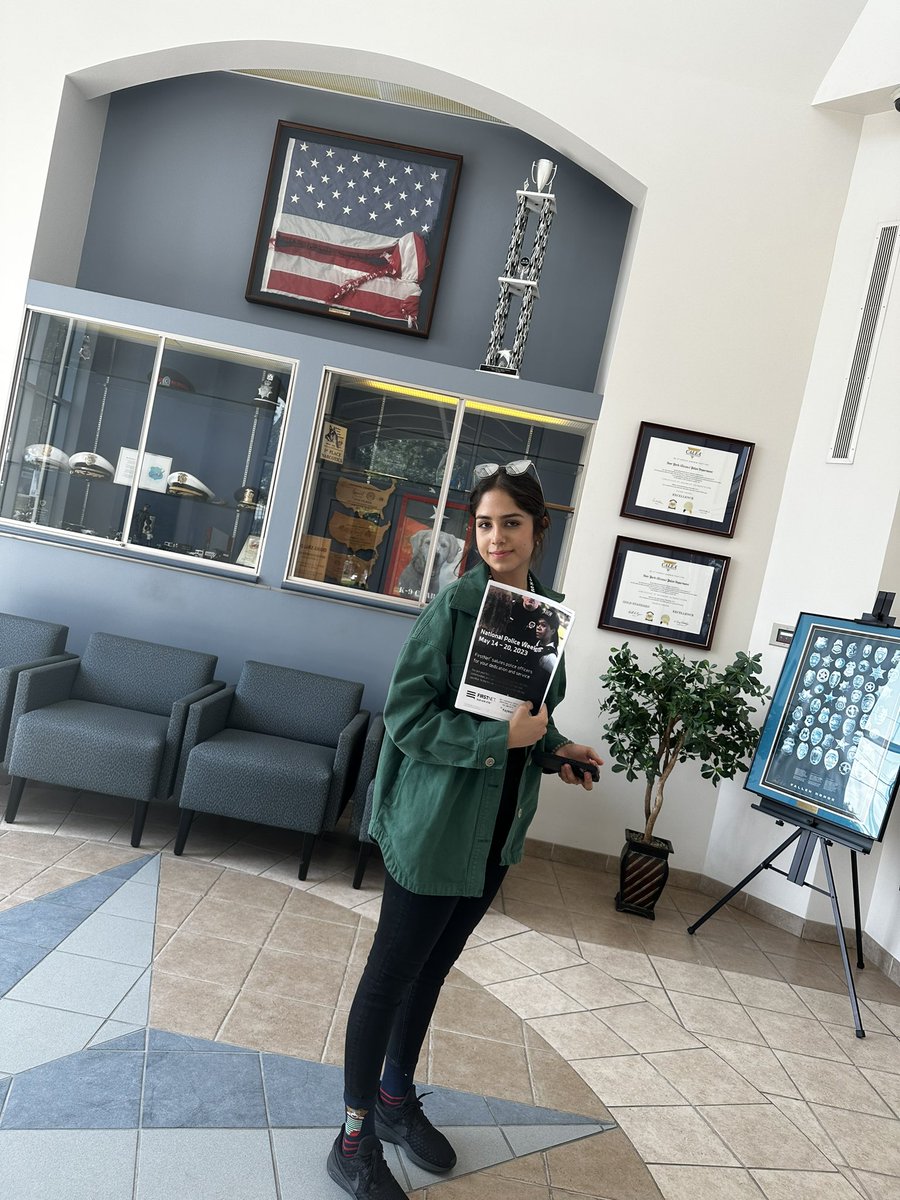 Your local AT&amp;T Deer Park RSC Kayleen at our local and surrounding police stations letting them know about national police appreciation week.