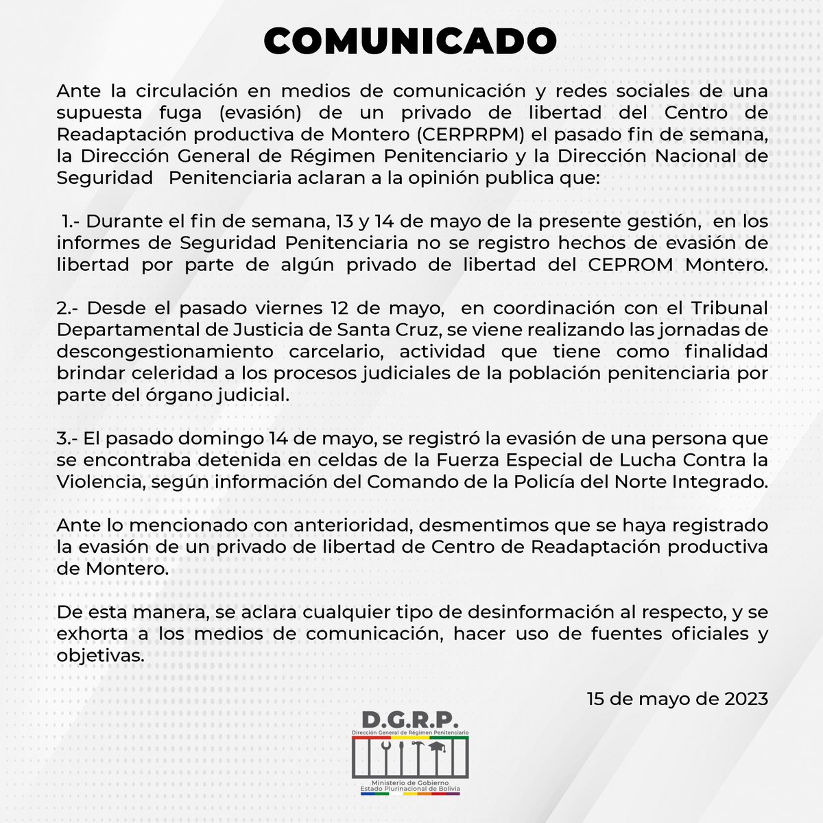 BoliviaRegimen's tweet photo. #Comunicado https://t.co/nTQuLp4k1G