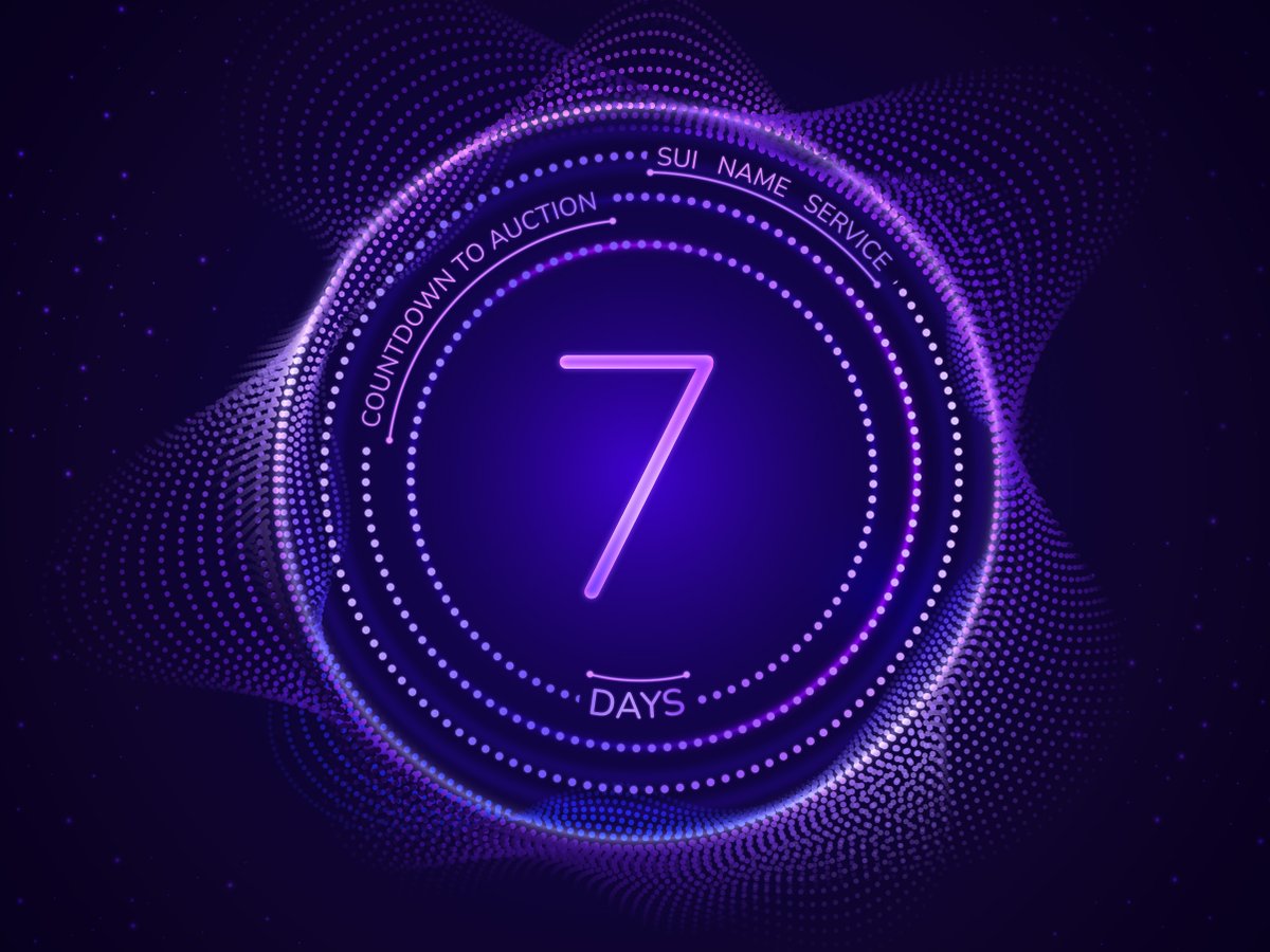 The #SuiNameService Auction Countdown - 🕰️ Day 7

Introducing the Art Mint feature! When minting a .sui name you may receive the #SuiNS logo with your #NFT or you may receive art from one of our partners! Here's looking at you @MisfitsIncNFT and <a href="/godsamongnft/">GODS AMONG US</a>! 🚀