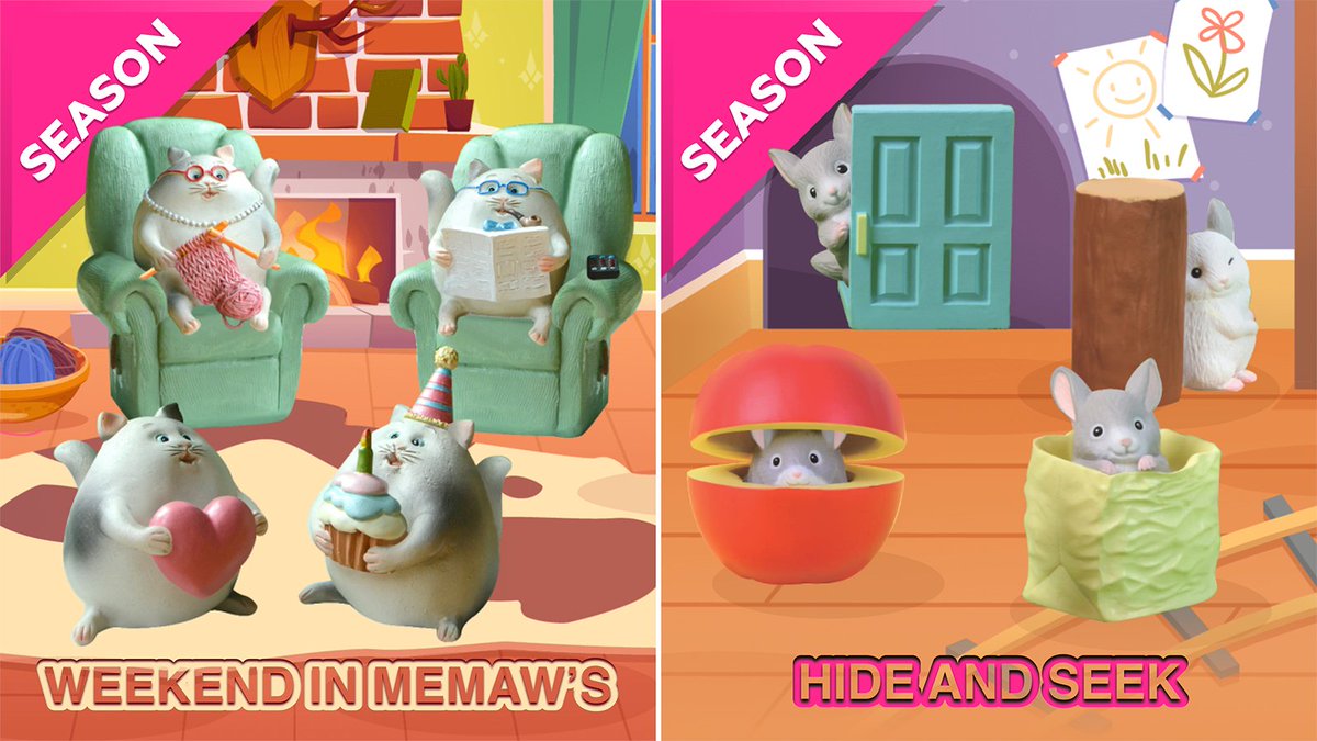ArcademyGame's tweet photo. Which collection do you like better? "Weekend in Memaw's" or "Hide and Seek"?

We've got some sweet rewards for you!

"Weekend in Memaw's":
Score 6500 Arcoins (800x4 + 3300)!

"Hide and Seek":
Claim 3300 Arcoins (400x4 + 1700)!

Tap the link https://t.co/iq2iGt0EU9 ! Grab it now! https://t.co/dJlUOu71XP