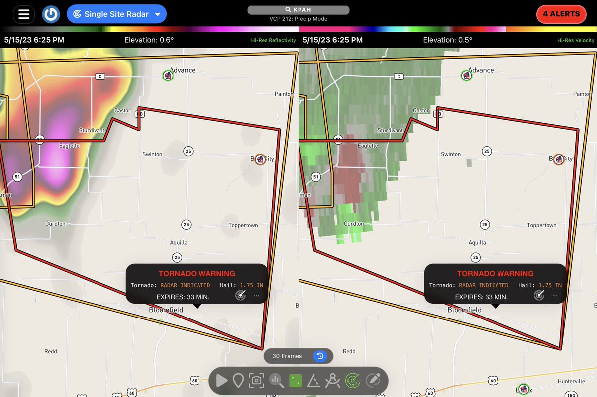 RadarOmega on Twitter "Tornado Warning including Bloomfield MO and