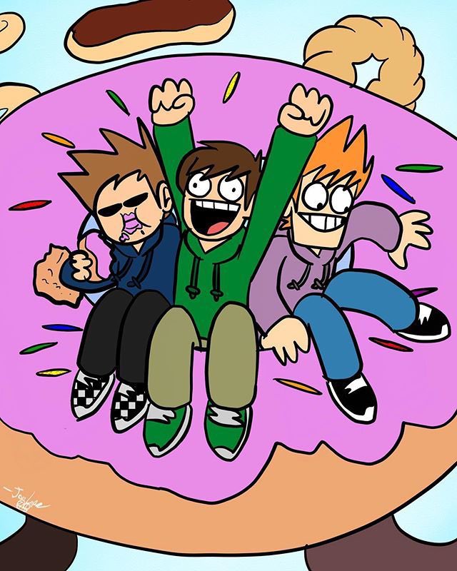 Daily Eddmatt on X: On 6/18/21 the official Eddsworld account posted this  drawing which shows Matt carrying Edd,and Tom carrying Matt,but it also  shows Matt smiling at Edd while he holds a