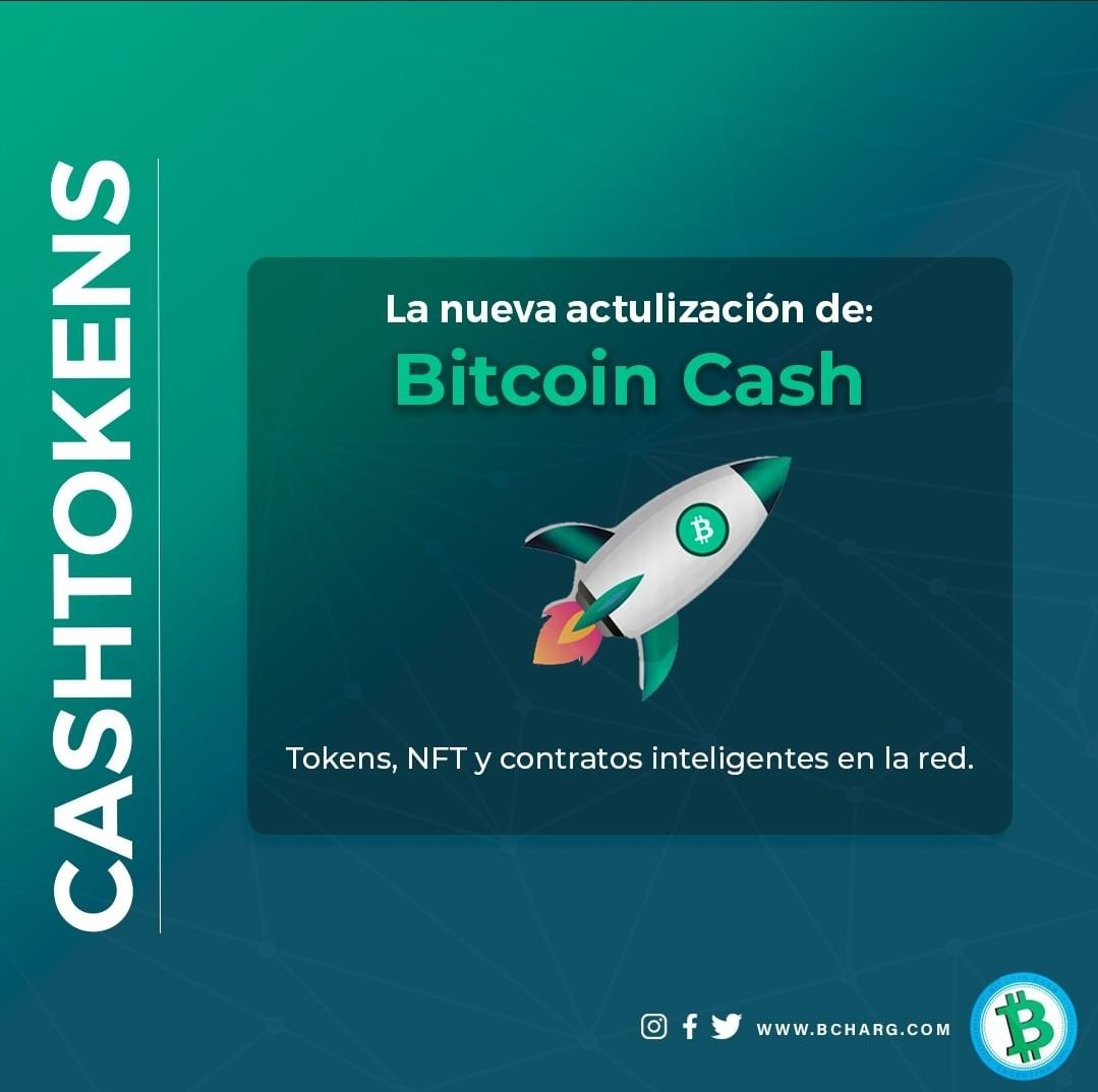 Actualización de la red Bitcoin Cash el 15 de mayo:

¿Sabías que Bitcoin Cash se prepara para una actualización en mayo que permitirá crear tokens y contratos inteligentes en la cadena? 💥 @bitjson