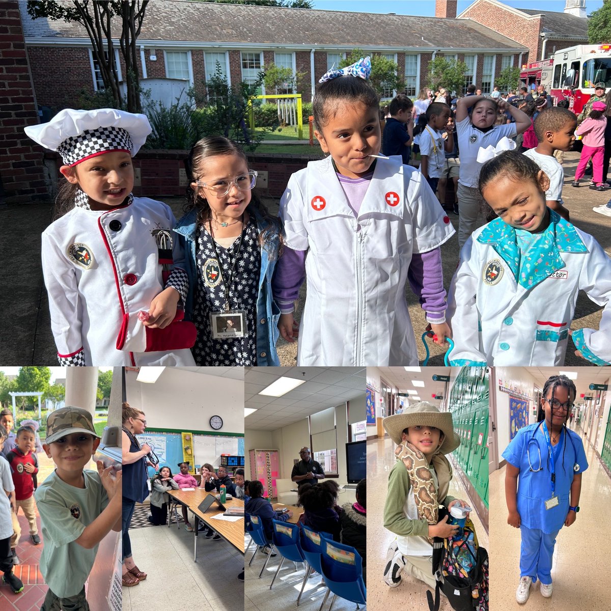 PrestonHollowES's tweet photo. Thank you to all our Career Day speakers and guests! We truly enjoyed learning about various careers! Our future is bright and college and career readiness starts at PHE, thanks to all our parents, volunteers, and caring adults! π©π»βππ§π½βππ¨π»βπ#PHEInspired #IBPYP @CounselingDISD https://t.co/Fp4bBxasfB