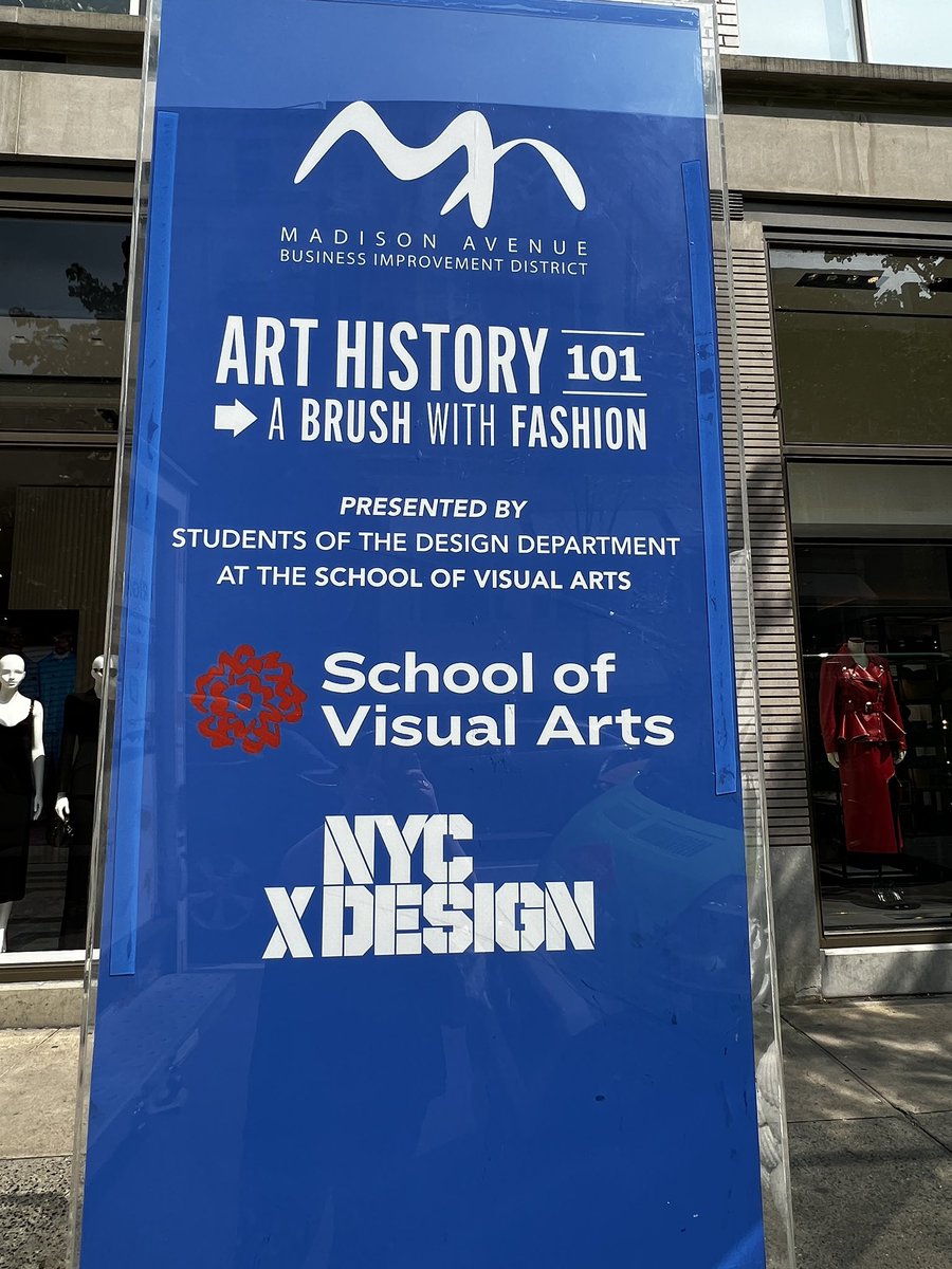 NYCRobyn's tweet photo. They are back on Madison Avenue #streetart @MadisonAveBID #sva #nycxdesign @uppereastsiteny @UntappedNY #whyiwalk #mynewyork @SVA_News #NYC https://t.co/iJohlqNx9t