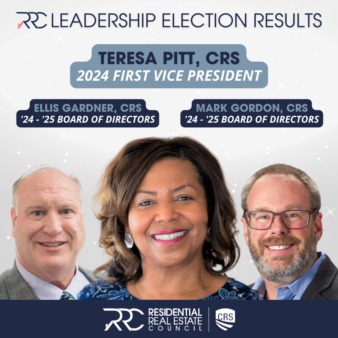 ThisIsRRC's tweet photo. Our election results are in! We're proud to announce Teresa Pitt, CRS as our 2024 First Vice President and Ellis Gardner, CRS and Mark Gordon, CRS as our 2024-2025 Board of Directors. ✨#ThisIsRRC #SayYesToCRS https://t.co/wGSPQo9Xym