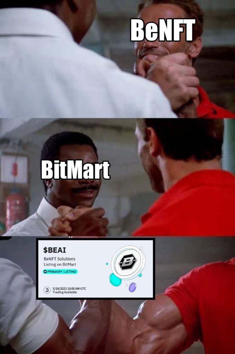 arestoshi7's tweet photo. Congratulations to @benft_solutions! It will be listed on @BitMartExchange on May, 18, 10.00 AM UTC! $BEAI

#BeNFTMemeMadness #Crypto #Exchange https://t.co/g1W2ZElywy