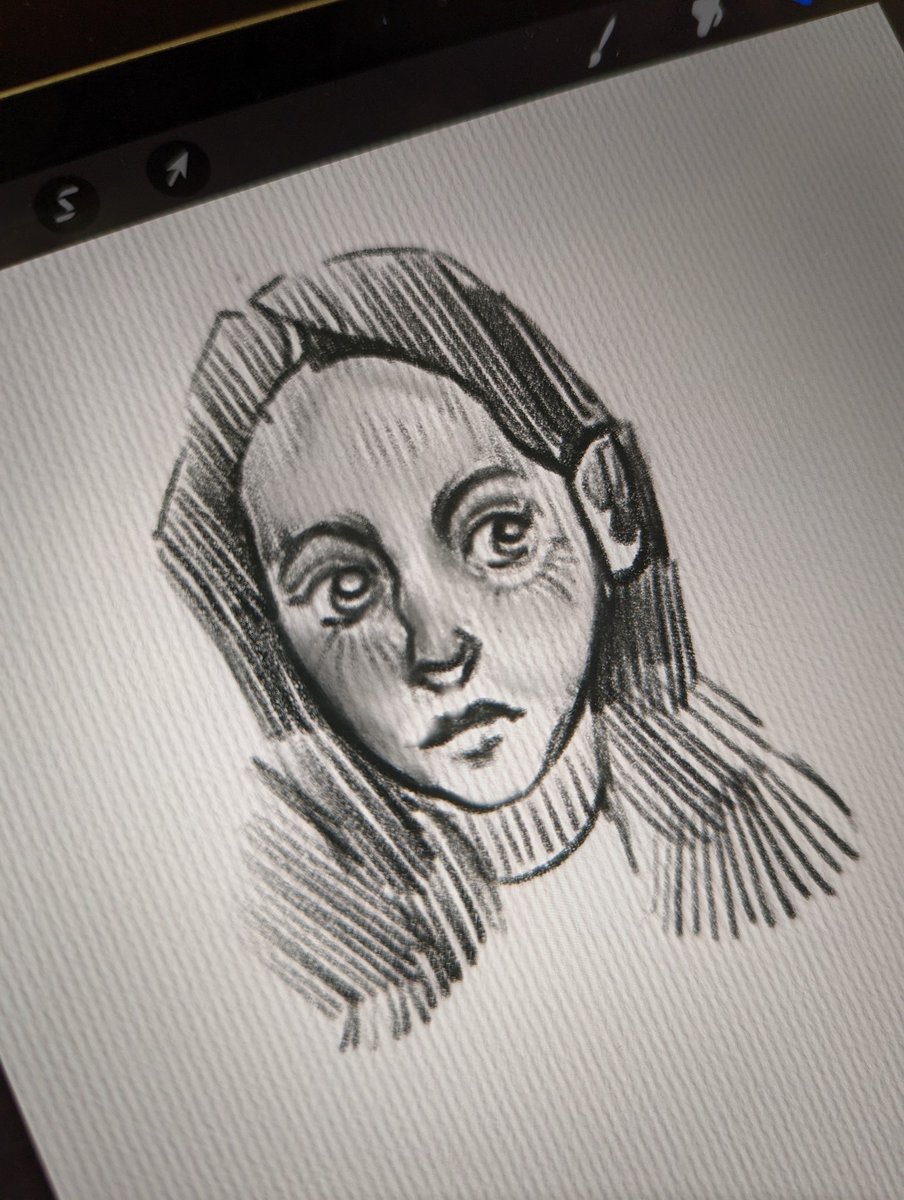 shelbyullom's tweet photo. Quick portrait sketch ✨ https://t.co/69tqWncKqp