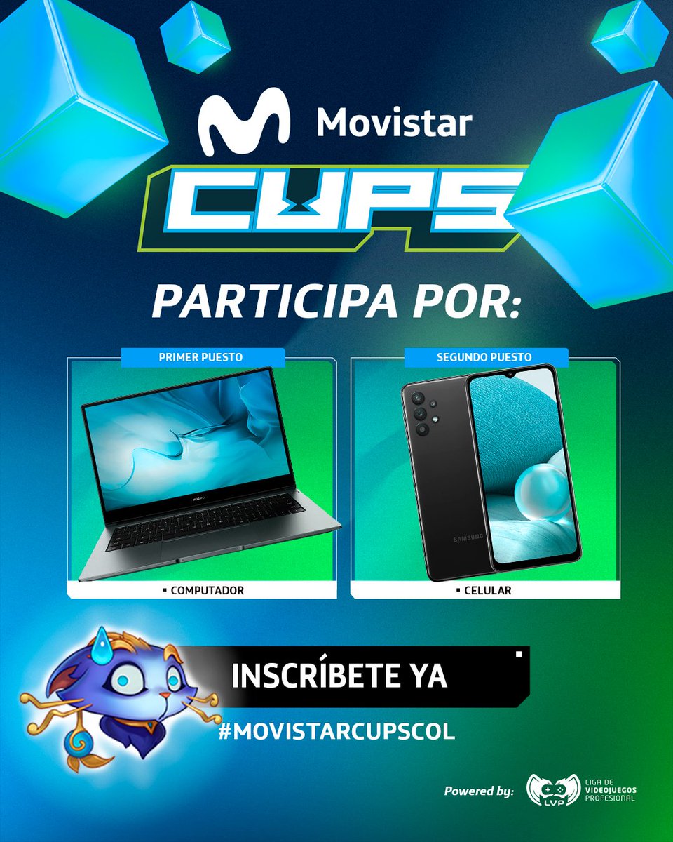 ¿Ya te inscribiste al League of Legends Ultimate Battle de las Movistar Cups 👀👀?

Se va acabando el tiempo invocadores ¡Inscríbanse ahora!

Clasificatorio #1: bit.ly/3pLFHM9 ✅

No se pierdan la posibilidad de ganar increíbles premios 😏

#MovistarCupsCOL
