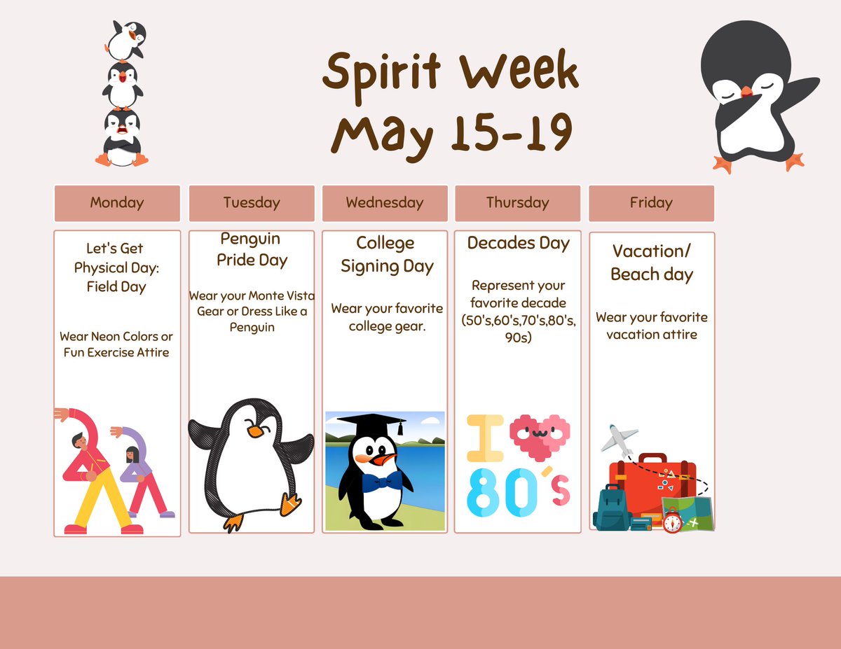 MV Penguins are ready to rock Spirit Week! <a href="/ABQschools/">Albuquerque Public Schools</a>