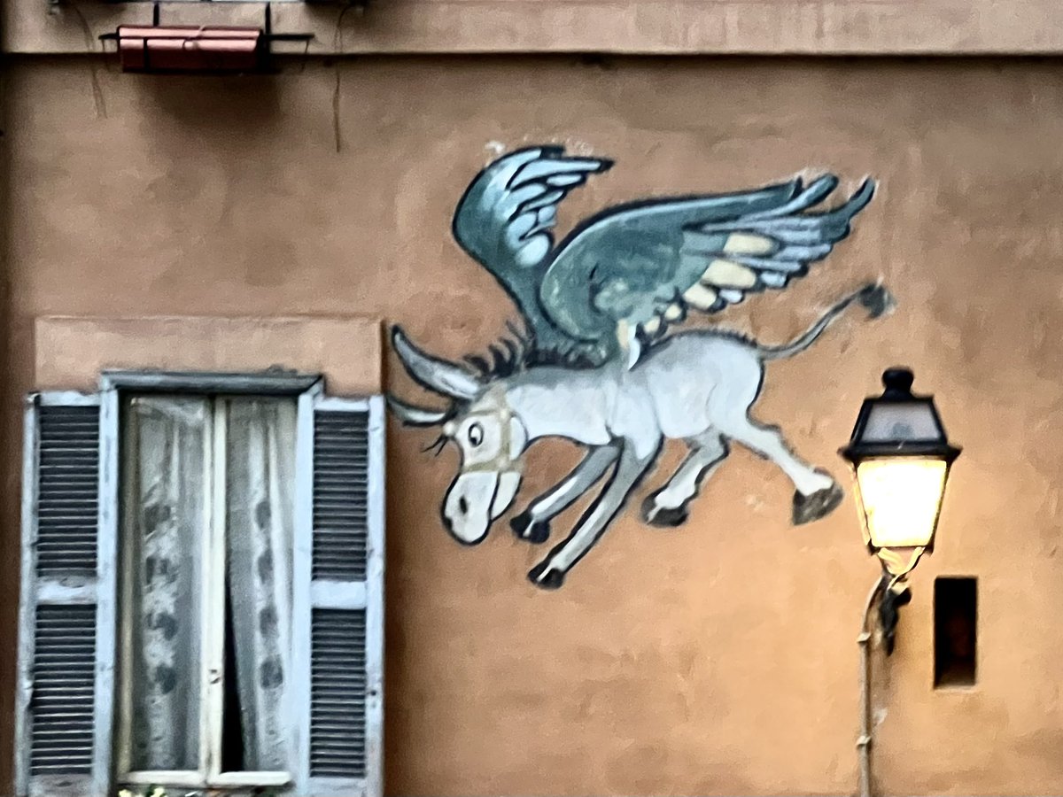 Thinking of @HotayHoof while wandering the streets of Rome.