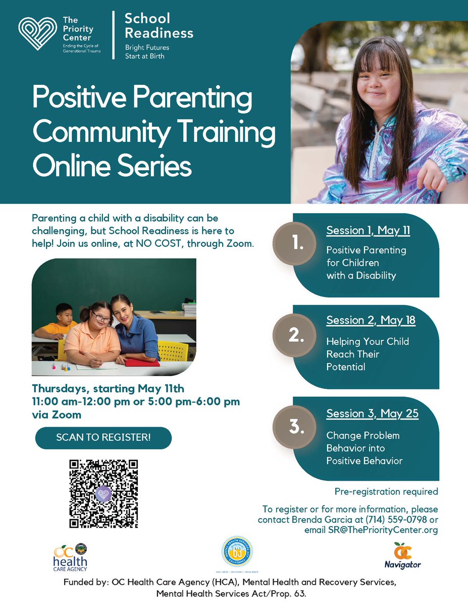 prioritycenter's tweet image. The next Positive Parenting Community Training online series is this Thursday, May 18! If you or someone you know can benefit from this training, let them know. It's FREE!