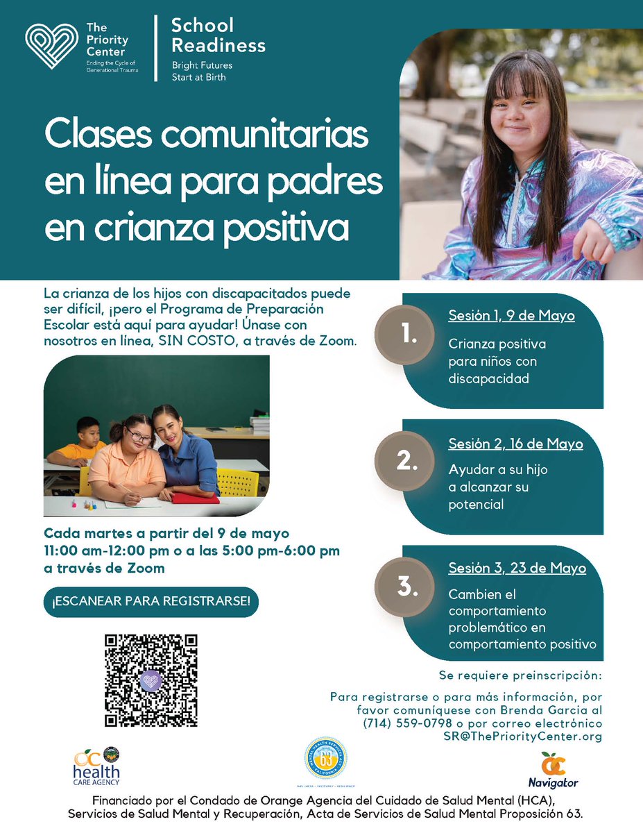 prioritycenter's tweet image. The next Positive Parenting Community Training online series is this Thursday, May 18! If you or someone you know can benefit from this training, let them know. It's FREE!