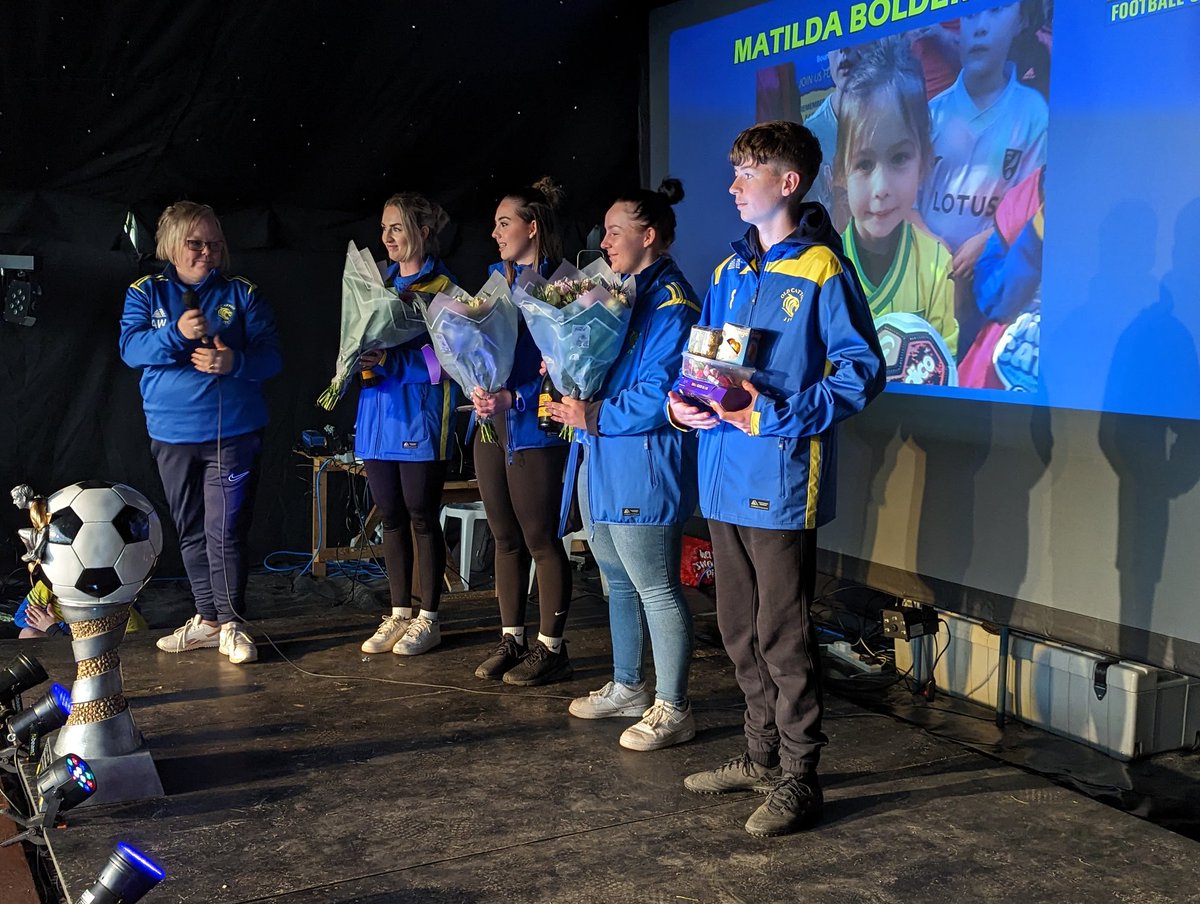 Angie Westgate ⚽️ (@angiejw27) on Twitter photo What a fantastic weekend of celebrating all footballers <a href="/OldCattonJFC/">Old Catton Junior FC</a> Presentation. Such a proud Coach of the Wildcats 💛💙⚽ What a fantastic weekend of celebrating all footballers <a href="/OldCattonJFC/">Old Catton Junior FC</a> Presentation. Such a proud Coach of the Wildcats 💛💙⚽