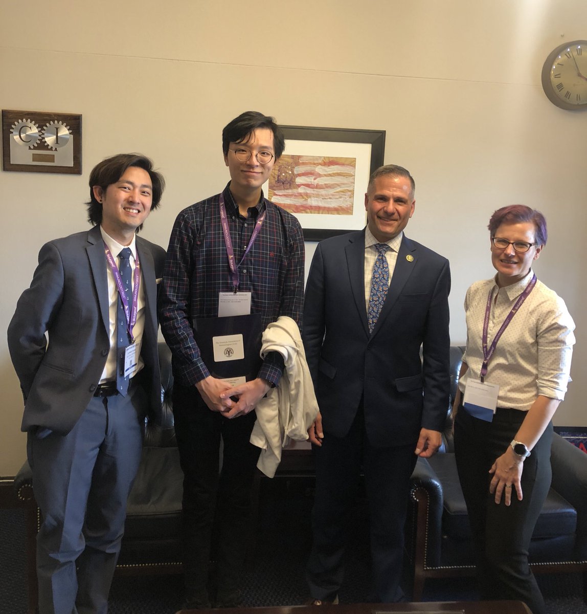 Had a great time chatting with @RepMolinaroNY19 about the importance of continued federal investment in #biomedical research! @ImmunologyAAI and the #immunology community appreciate your support! #AAIHillDay2023 #FundNIH #immunology2023 #AAI2023