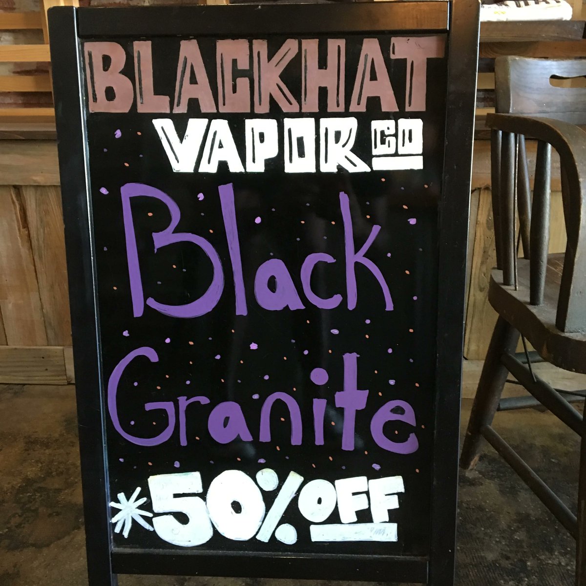 blackhatcigs's tweet photo. Black Granite is the Flavor of the Week: Black currant and pomegranate come together in a very unique blend, and it's 50% off all week at the shops!
————⠀⠀⠀
✌️❤️😤⠀⠀⠀
————⠀ ⠀⠀

#vape #vapeshop #ecig
#ecigarettes #ejuice #eliquid https://t.co/MZgwEr8eeK