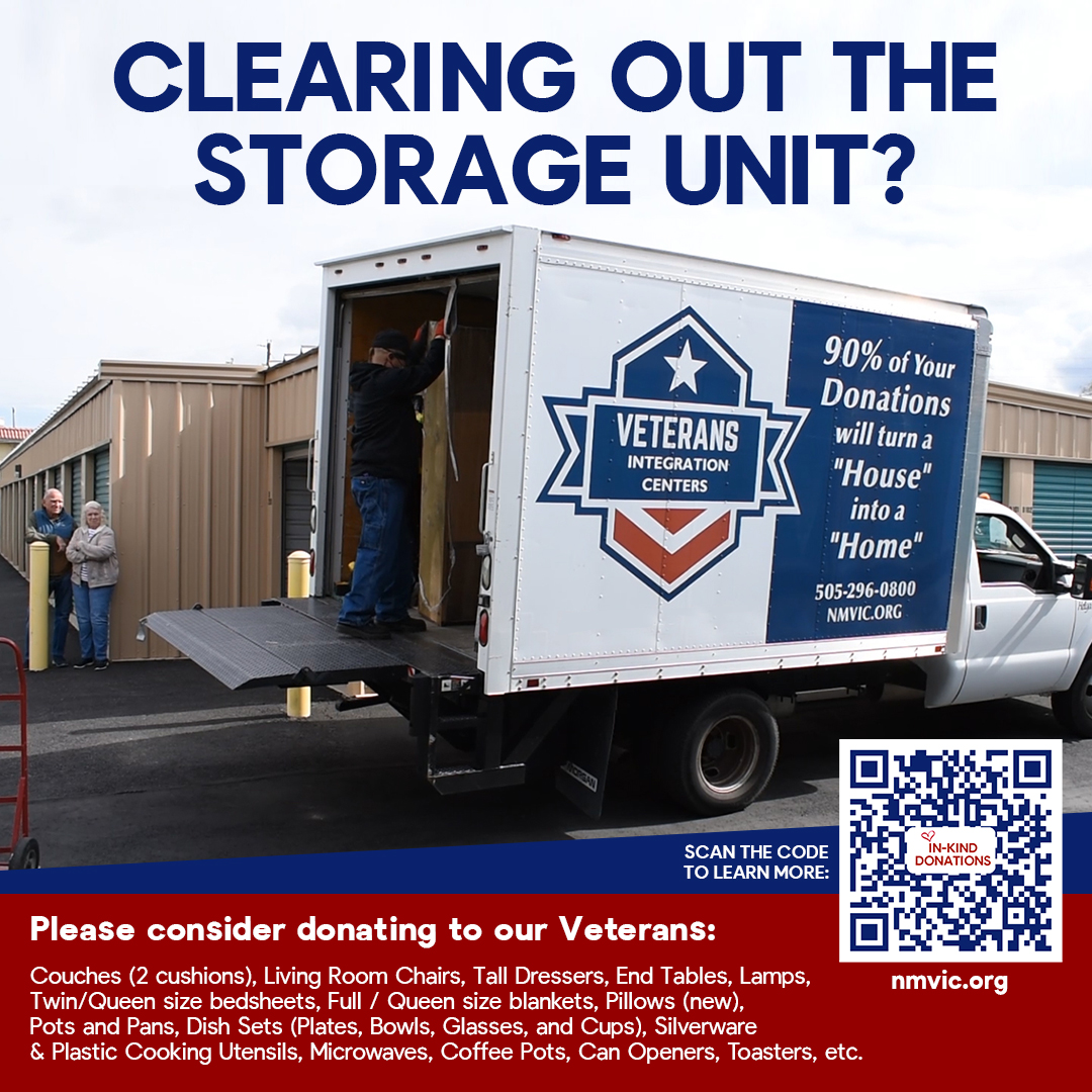 nmvic's tweet photo. We appreciate all donations; scan the code below to learn how you can make a difference in a homeless #Veteran’s life in New Mexico.
https://t.co/ZKFD4qu8Np
#nmvic #veteranorganization #nonprofitorganization #EndVeteranHomelessness https://t.co/meqqKZyuKQ