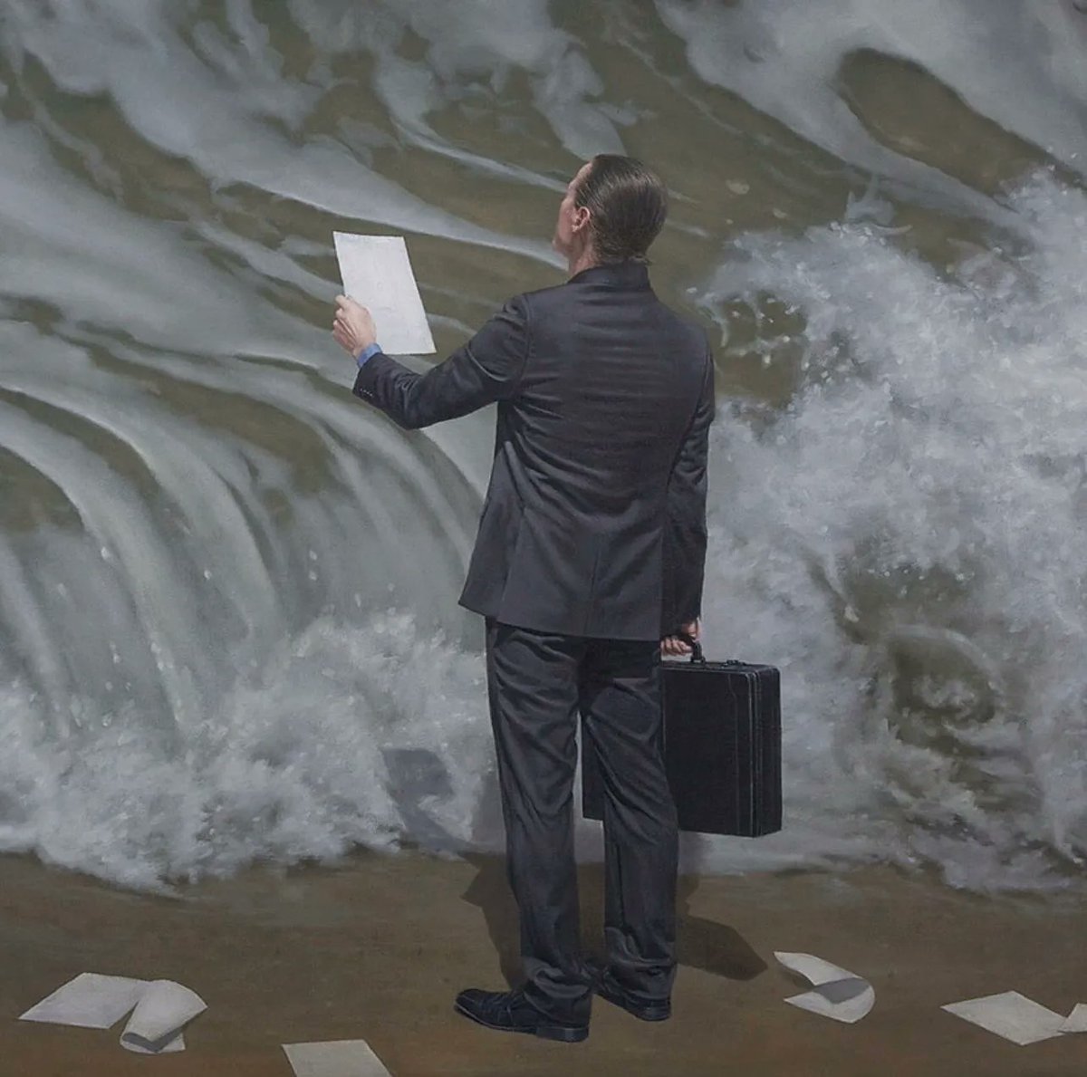 IIAdeb's tweet photo. لوحة سريالية بعنوان "القرار" 2014
للفنّان الأسترالي المعاصر"Joel Rea" https://t.co/8FGprjuE0s