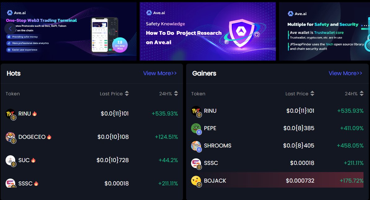 🚨Ave Hots #1 
🚨Ave Gainers #1 
💰ENJOY REFLECTION EVERYONE💰

#BSC #BSCGEM #BSCNews #MEXC #MEXCGlobal #binance #BNBChain #BNB #100xgem