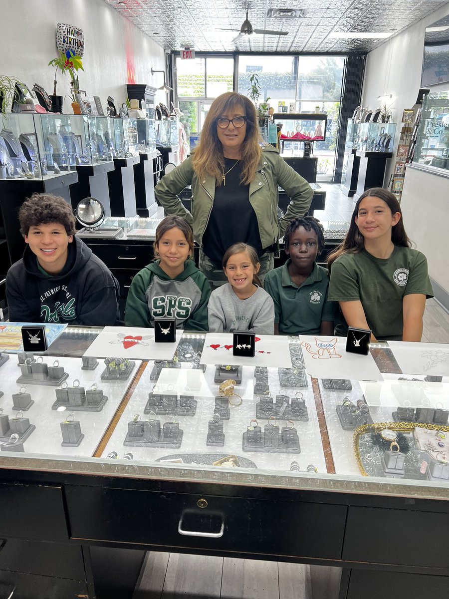 The winners of our Mother’s Day contest. We recreated their art into silver pendants for their moms  #wearableart #MothersDay #sandiegojeweler #givingback #northpark #customjewelry