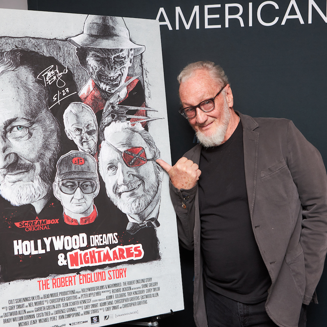 ScreamboxTV's tweet photo. .@RobertBEnglund slashed into a special screening of Hollywood Dreams &amp; Nightmares: The Robert Englund Story at @am_cinematheque this weekend, courtesy of @BDisgusting and @BeyondFest!

Catch the documentary on SCREAMBOX June 6.

📸 @BrianDoherty https://t.co/u1FjbgGGzu