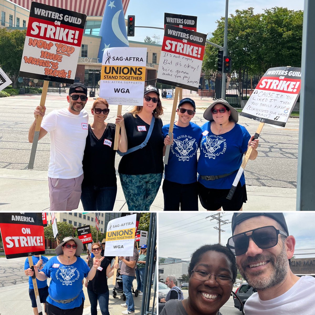 davideoleary's tweet image. Week 3. Back at it. Picketing for a fair deal and the protection that writers (and all employees) deserve. #WGAStrike #WGAStrong #WritersGuildofAmerica #writersstrike #screenwriting
