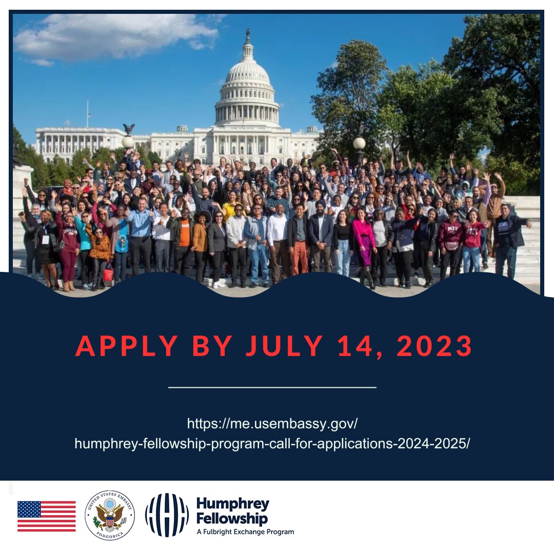 Did you know that the Humphrey Fellowship Program was founded in 1978 to honor the late Senator and Vice President Hubert H. Humphrey? Become part of #HumphreyFellows and apply for this program by July 14 ➡ me.usembassy.gov/humphrey-fello…