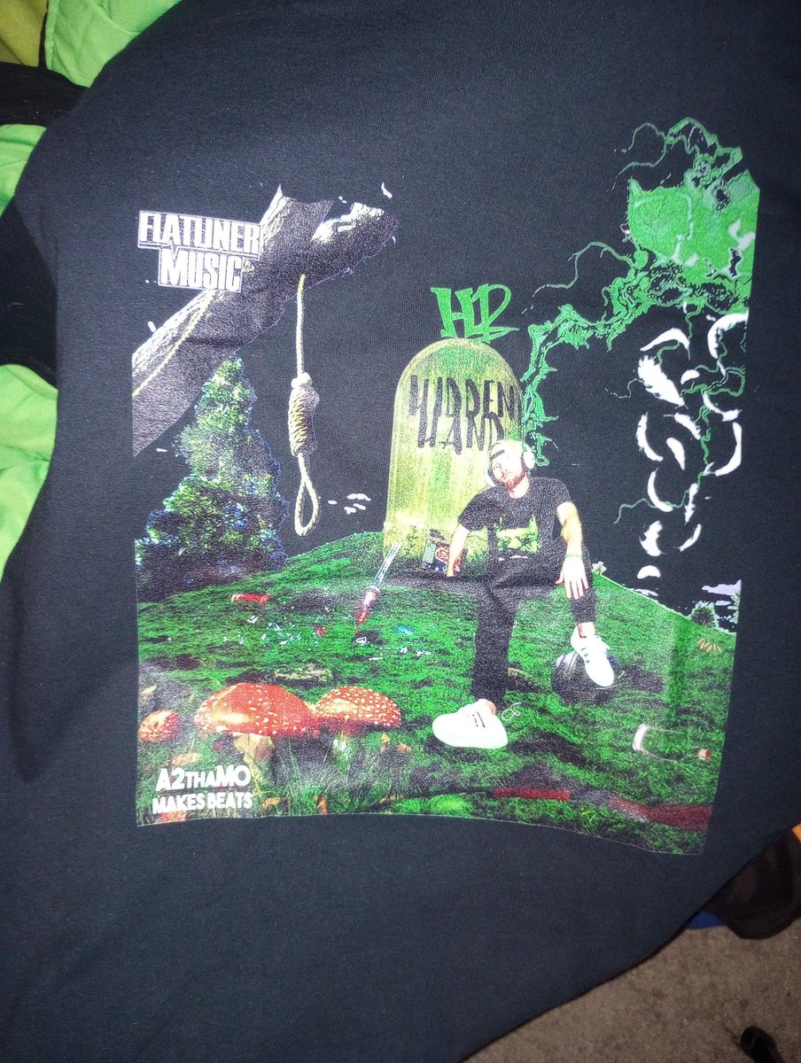 ItsYaBoiH2's tweet image. Shirt came in the day after the drop, not too shabby!! #HiDDenHanD @A2thaMo @FlatlinerMusic