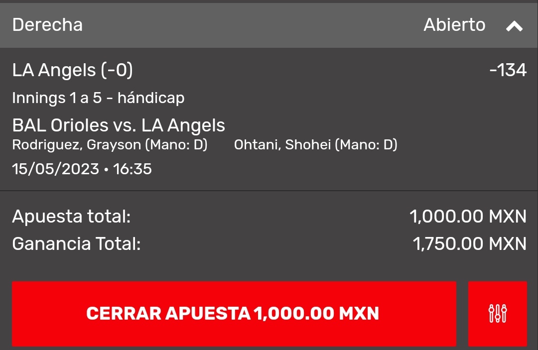 Ohtani es mi pastor y con él nada me faltará🙏

Buena suerte.🍀