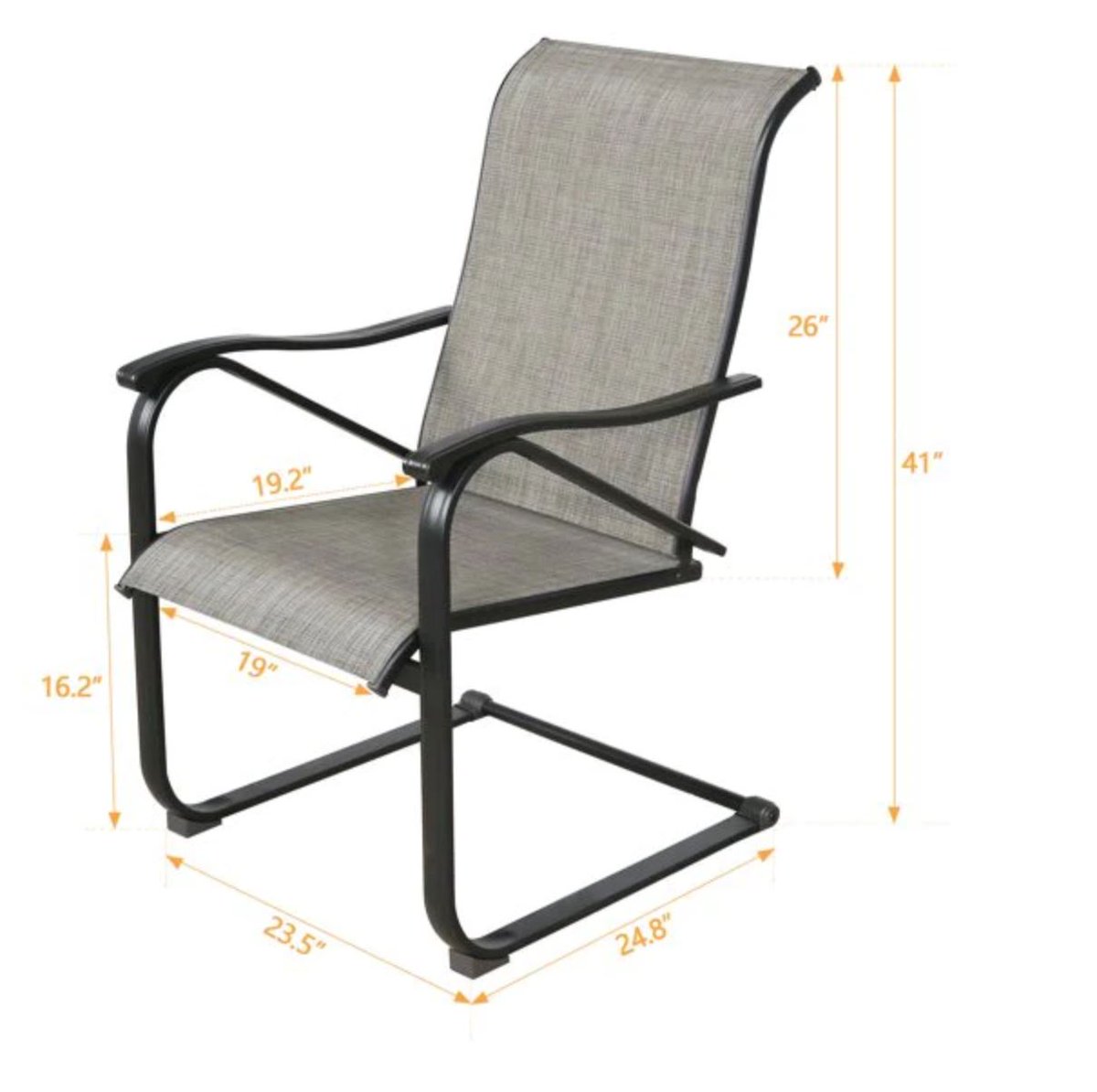 Patio C Spring Motion Dining Chairs Armchair Outdoor Mesh Fabric Rocking Chairs Set of 2 with High Back
peakhomefurnishings.com
#furniture #furnituredesign #homedecor #Outdoor #diningChair #armchair #RockingChairs #HighBack