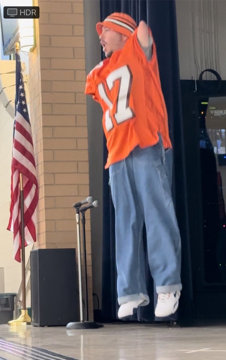 AbrahamHarris78's tweet image. Had a blast today with @MrBLearningLab  We love being on stage @Hamilton_RV  it was a 90s theme for @Hamilton_CSD Right to Read week and we were “Totally Krossed Out” #MacDaddy #DaddyMac