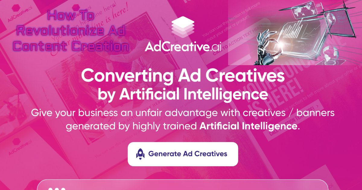 mbm_online's tweet image. Ready to get ahead of the competition? AdCreative AI can help. tinyurl.com/2upnx9ez📈💪 #AdCreativeAI #Advertising #AI #Marketing #Personalization #Engagement #ROI