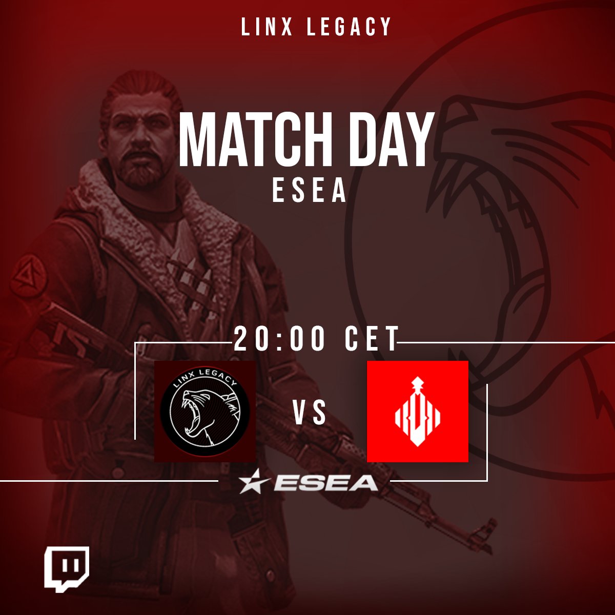 Linx Legacy (@linxlegacygg) on Twitter photo 🔥#LinxCSGO - Linx Legacy🔥
Linx Legacy🆚Bloody Crystal
🕗20:00 CET🏟️<a href="/ESEA/">ESEA League</a>
📺twitch.tv/linxlegacy
<a href="/moz_cs/">moz</a> | <a href="/Poseidinhoo/">Poseidon</a> | <a href="/chrisxd_CSGO/">chris</a>|
<a href="/lancehutch1/">lancelot (lancehutch)</a> | <a href="/dupl0_cs/">dupl0</a> | coach: @LeffeNCSGO
#DreamsIsYourStrength | #Linxfamily♥️ 🔥#LinxCSGO - Linx Legacy🔥
Linx Legacy🆚Bloody Crystal
🕗20:00 CET🏟️<a href="/ESEA/">ESEA League</a>
📺twitch.tv/linxlegacy
<a href="/moz_cs/">moz</a> | <a href="/Poseidinhoo/">Poseidon</a> | <a href="/chrisxd_CSGO/">chris</a>|
<a href="/lancehutch1/">lancelot (lancehutch)</a> | <a href="/dupl0_cs/">dupl0</a> | coach: @LeffeNCSGO
#DreamsIsYourStrength | #Linxfamily♥️