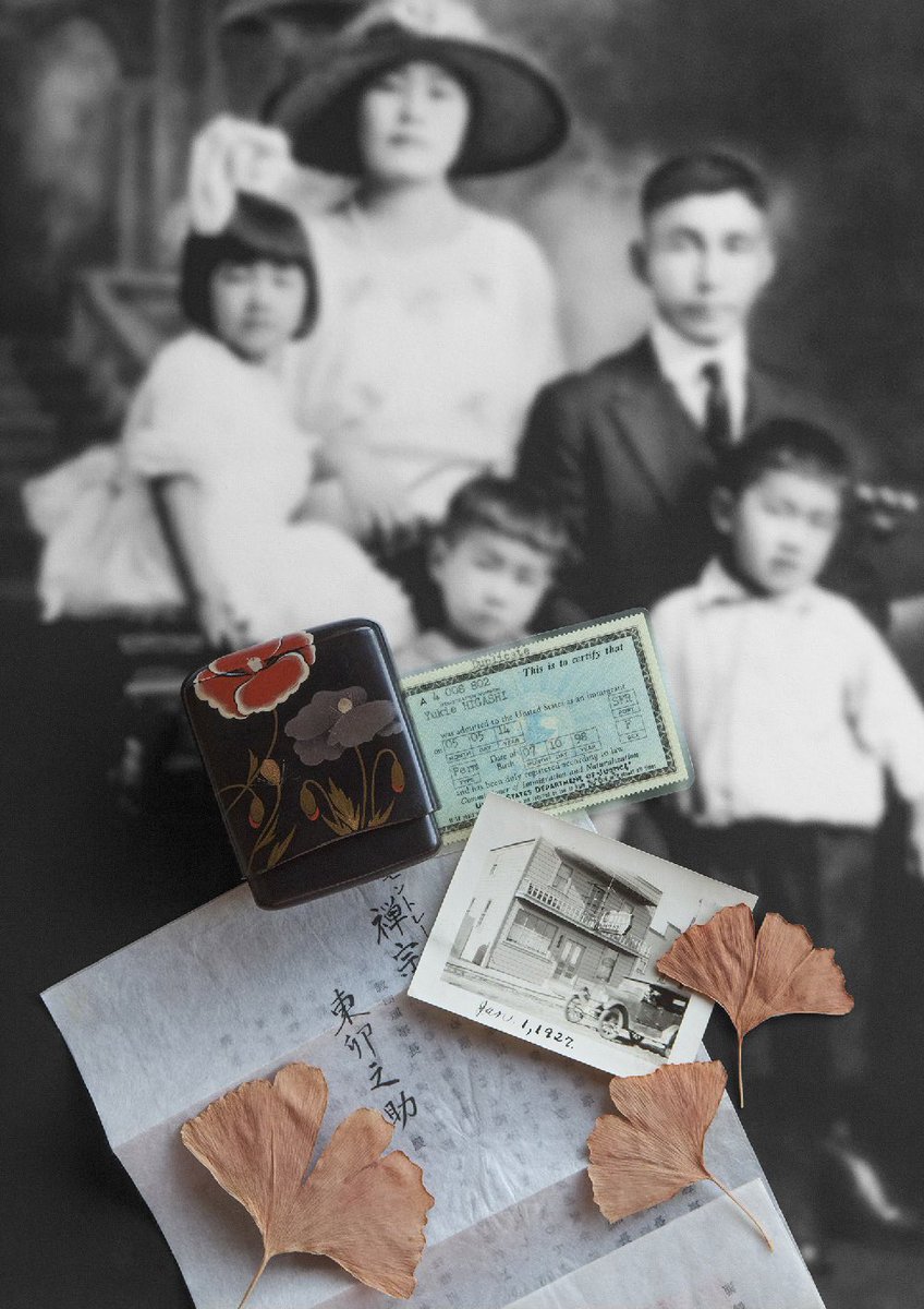 Jerry Takigawa's series 'Balancing Cultures' explores the impact of the Japanese-American internment, drawing from his family's collection of photographs, paper, and artifacts from their imprisonment. @takigawadesign's Immigrant Story, Courtesy of @GalerieHug