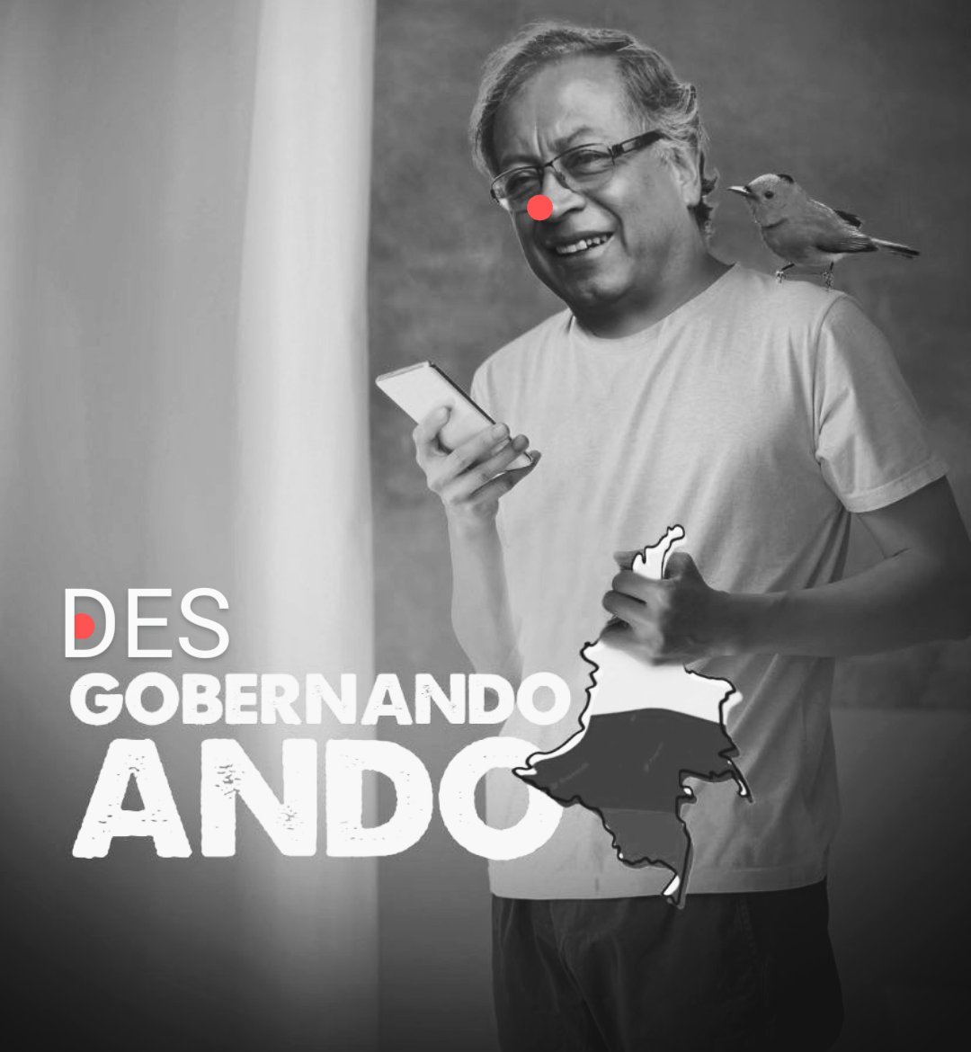 Autor__X's tweet photo. Nunca un gobierno había estado tan desconectado de la realidad. Eso es porque no salen de Twitter y creen que el país es como una de sus bodegas que existen y se mueven solo dentro de esta burbuja. En la realidad la imagen del guerrillero está por el piso y Colombia va mal. https://t.co/Zlcm6iIiIj