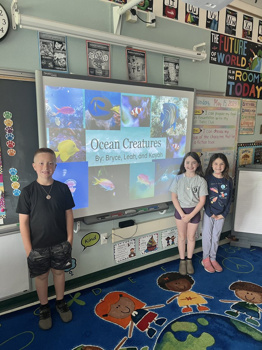 Today, these #secondgrade students proudly shared their Google Slide Presentations! It was truly amazing to see their hard work come to life! Research, collaboration, and creativity made these projects possible! (2/2)
