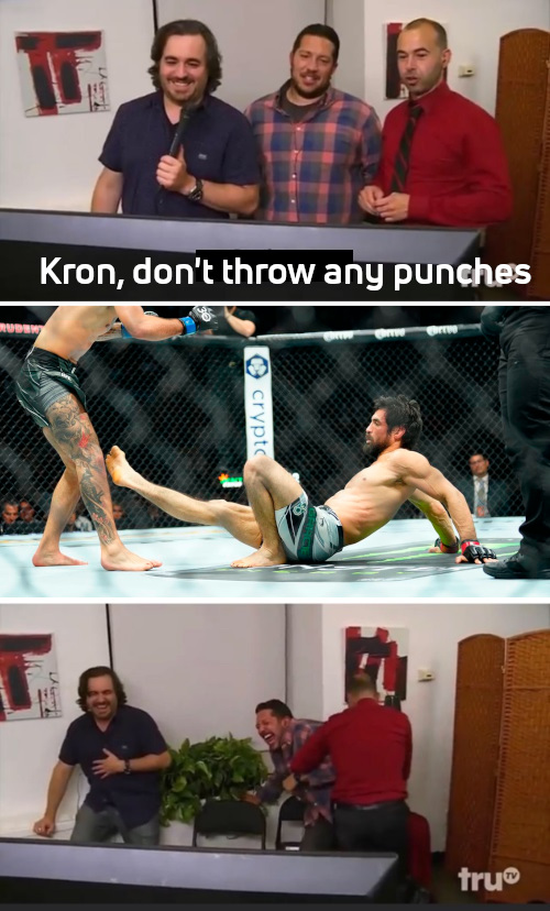 SGPNMMA's tweet photo. It all makes sense now...

#UFCCharlotte #KronGracie #UFCVegas73 https://t.co/Rw7JfzpqMF