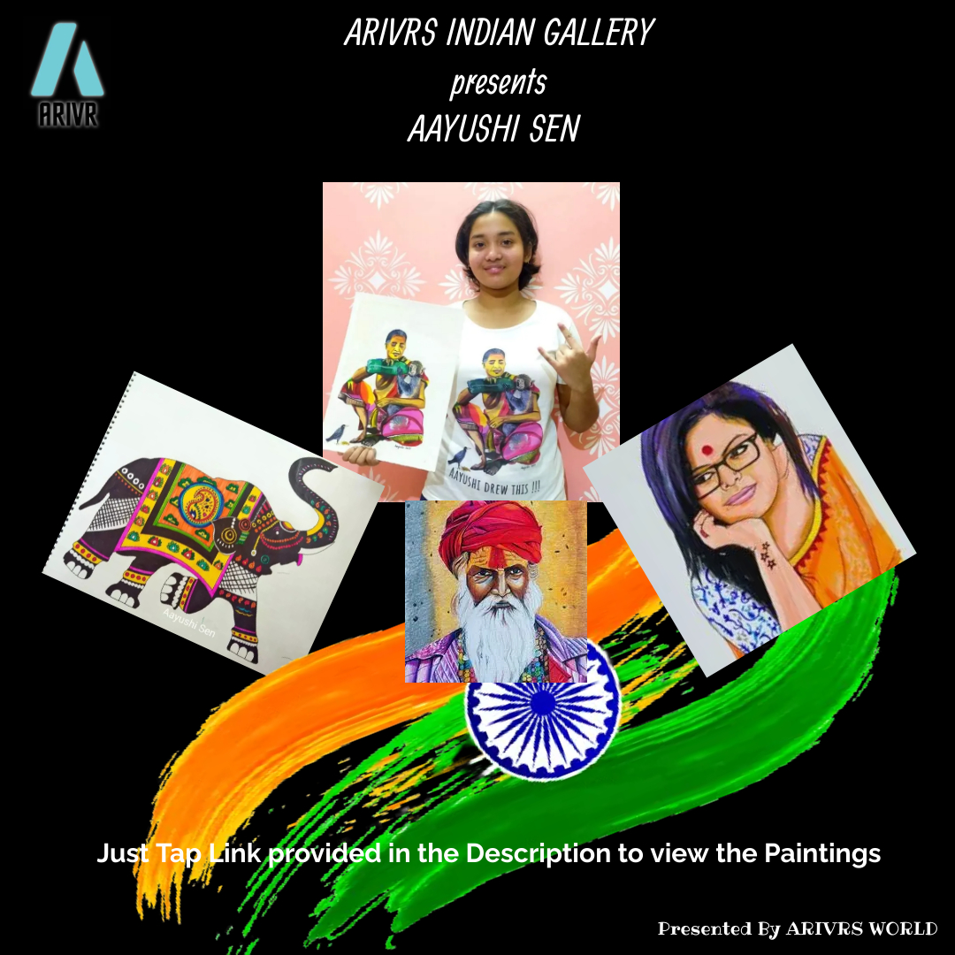 ARIVRS WORLD PROUDLY PRESENTS THE CHILD PRODIGY OF KOLKOTA, INDIA - AAYUSHI SEN !!!

Gallery Link - spatial.io/s/ARIVRS-INDIA…

#ArtCommunity #ArtForSale #VisualArts #CreativeExpression #PaintingOfIndia #IndianArtist #ArtisticTraditions #ArtInIndia
