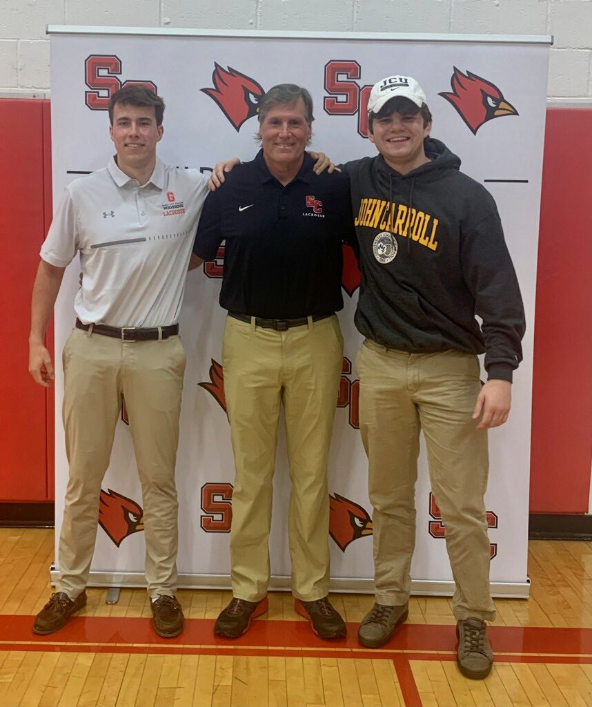 It’s Signing Day for two of our senior lacrosse players who have committed to continue playing in college. Reed Bateman will take the field with the John Carroll Blue Streaks. Adam Budzik will compete for the Grove City College Wolverines. Good luck gentlemen! <a href="/SCPrepAthletics/">St. Charles Prep Athletics</a>