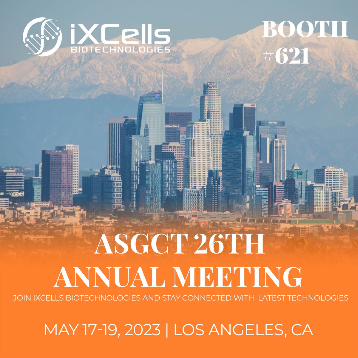 Join us at the #ASGCT2023 conference in Los Angeles, CA, and experience the power of iXCells' #iPSC-based products in advancing cell therapies. Visit Booth 621 to learn more or schedule a meeting with our PhD-level experts. See you there! meetings.hubspot.com/ixcells